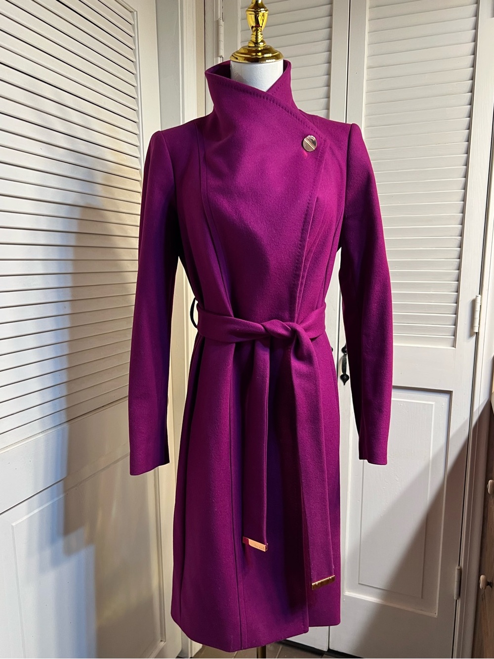 Women's Ted Baker SANDRA PURPLE
Belted Coat